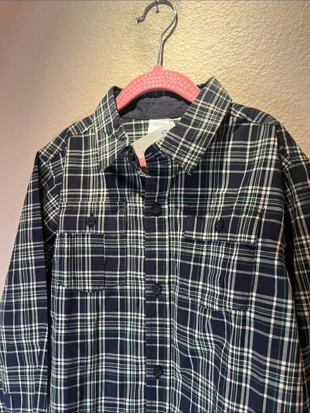 New Gymboree Boys Plaid Button Up Shirt Size 6 NWT 2005